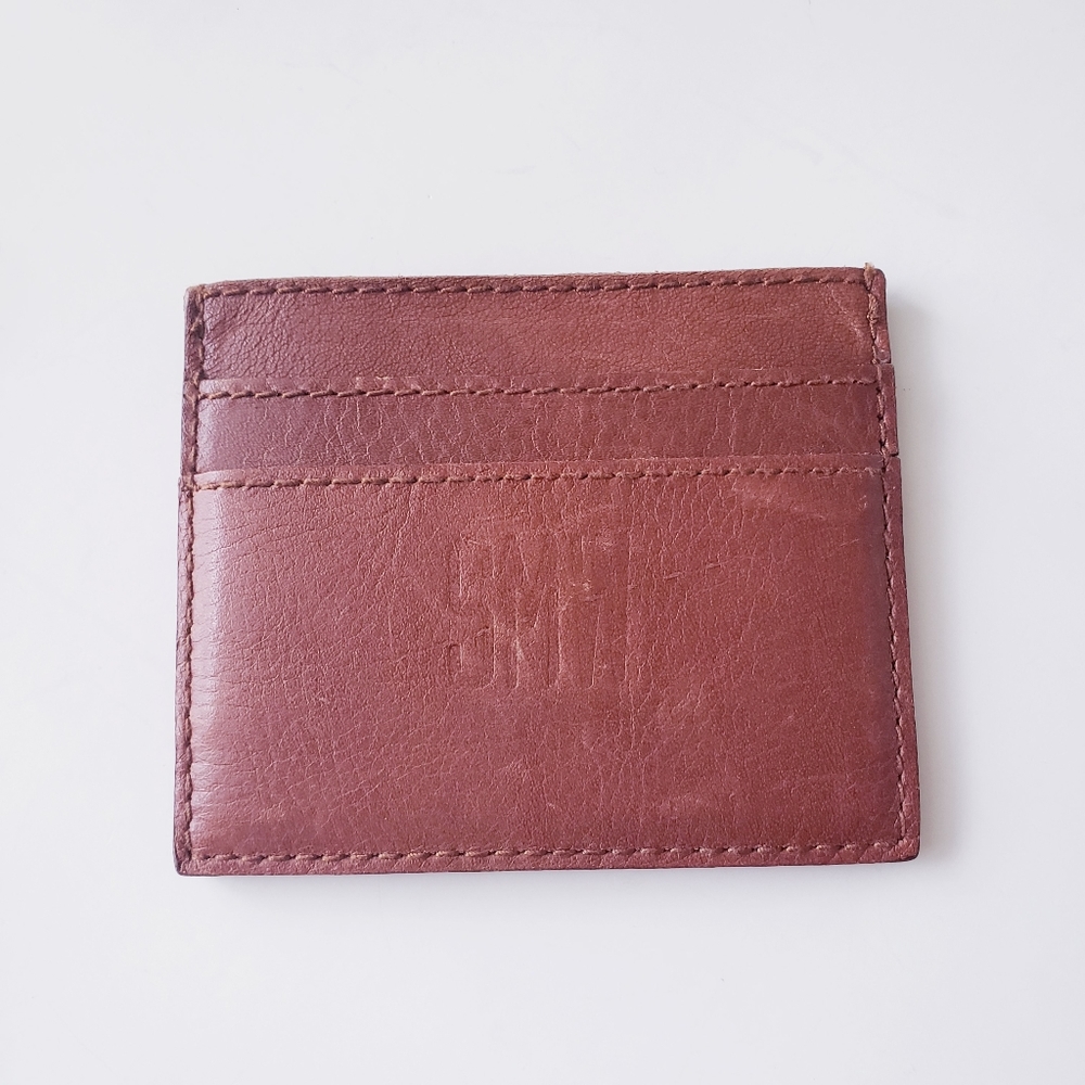 Madewell Tan Leather Credit Card Holder - Picture 2 of 7